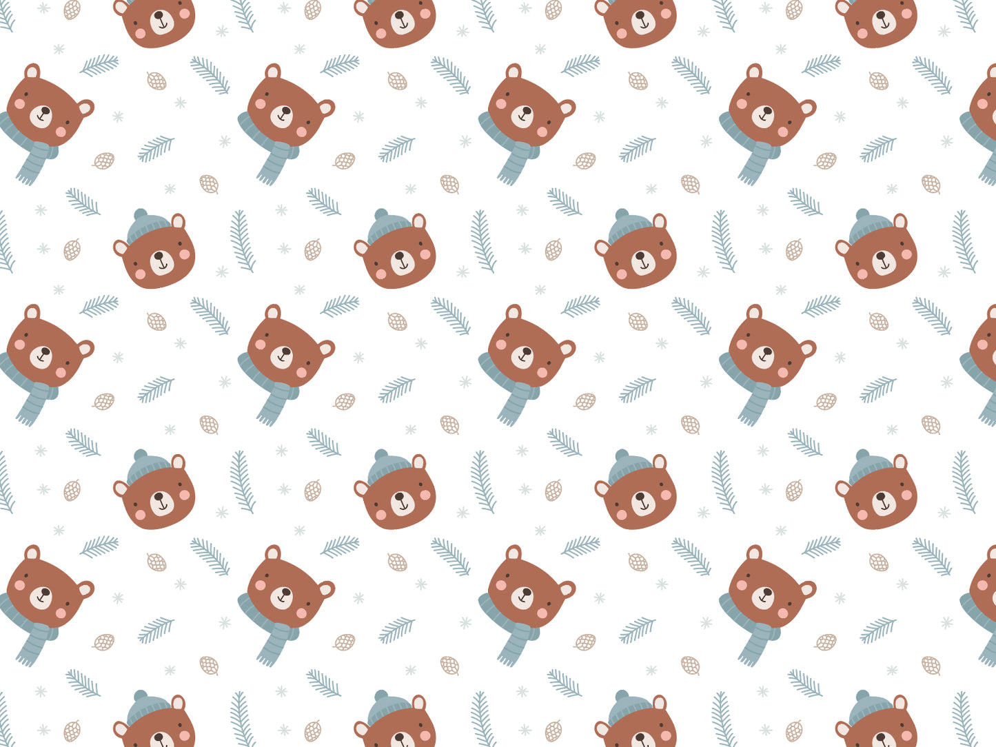 Jersey Stoff - Winter Teddy