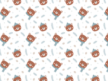 Jersey Stoff - Winter Teddy