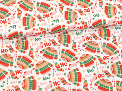 Jersey Stoff - Happy Holidays - Sweater