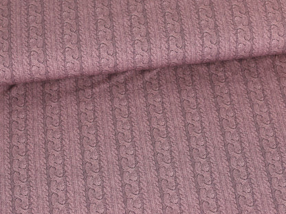 stoff-jersey-baumwolle-baumwolljersey-zopf-muster-optik-beere-2