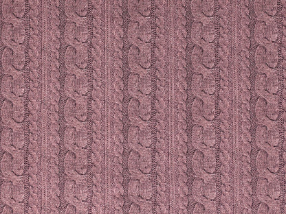 stoff-jersey-baumwolle-baumwolljersey-zopf-muster-optik-beere