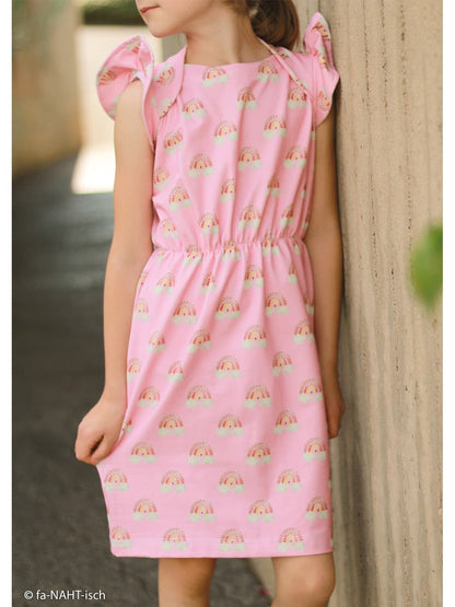 stoff-jersey-baumwolljersey-baumwolle-swafing-regenbogen-rosa-wolken-naehbeispiel