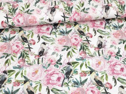 stoff-jersey-modal-modaljersey-watercolor-flower-aquarell-blumen-vogel