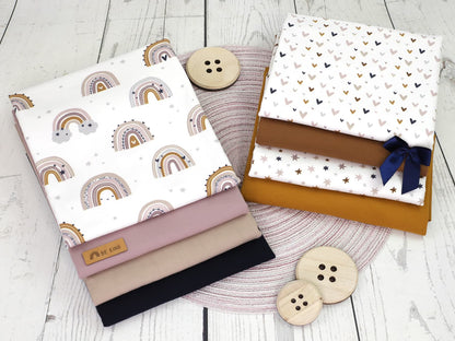 stoff-jersey-regenbogen-gesicht-smiley-herzen-tupfen-sterne-erdfarben-serie-2