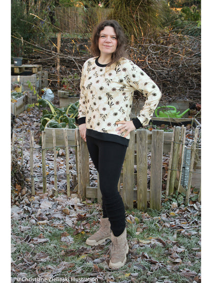 Modal French Terry - Annemone - hellbeige