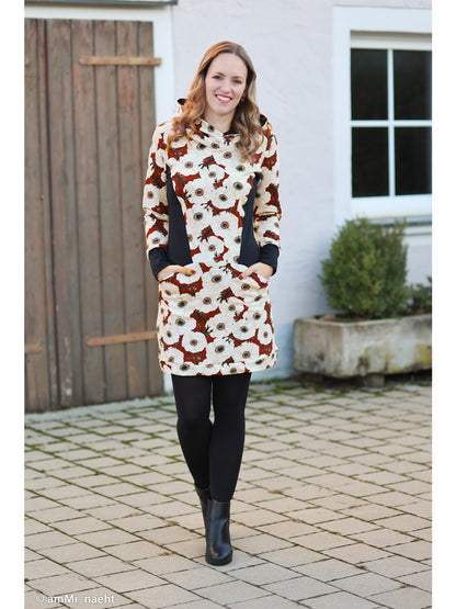 Modal French Terry - Annemone - weinrot