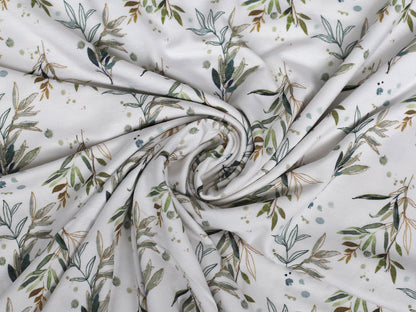 Modal jersey fabric - leaves &amp; splashes