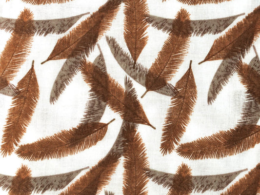 stoff-musselin-baumwolle-baumwollstoff-federn-terracotta