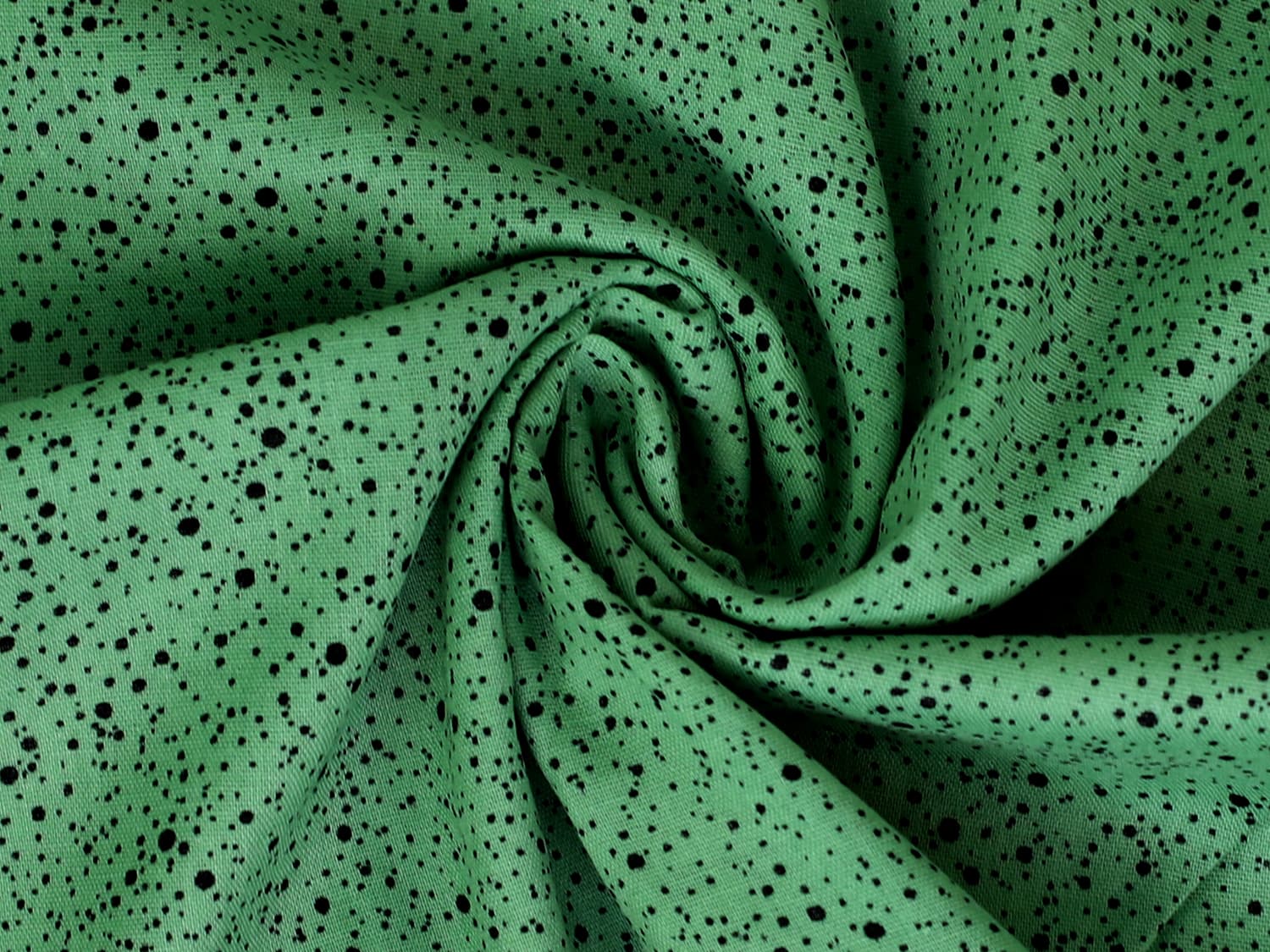 stoff-musselin-baumwolle-baumwollstoff-kleine-puenktchen-sprenkel-altgruen-schwarz