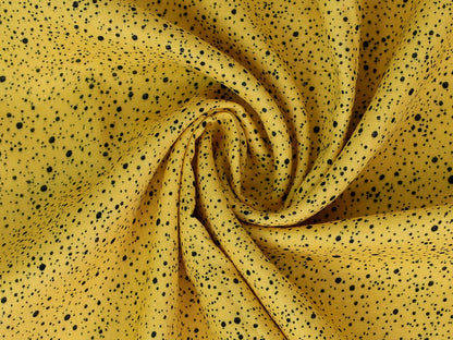 stoff-musselin-baumwolle-baumwollstoff-kleine-puenktchen-sprenkel-senf-schwarz