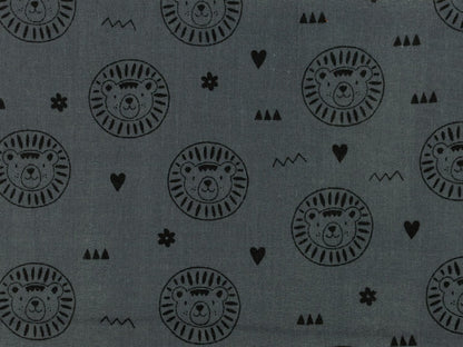 stoff-musselin-baumwolle-baumwollstoff-loewe-schwarz-jeansblau