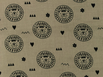 stoff-musselin-baumwolle-baumwollstoff-loewe-schwarz-kiesel