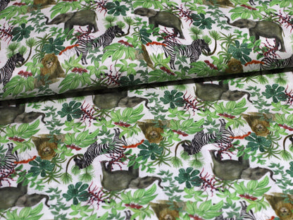 Musselin Stoff - Wildtiere