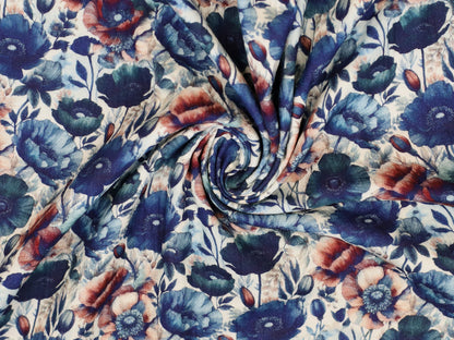 Double Gauze - Musselin Stoff - Dreamy Flowers