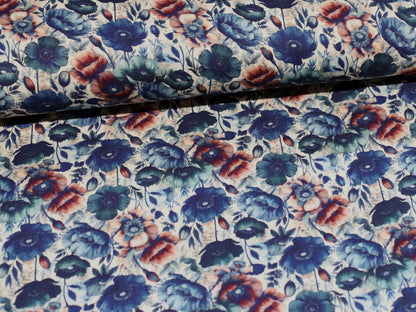 Double Gauze - Musselin Stoff - Dreamy Flowers