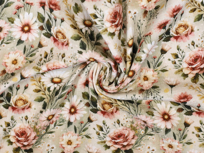 Double Gauze - Musselin Stoff - Wild Flowers