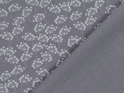 stoff-musselin-baumwolle-pusteblume-grau
