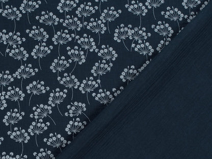 stoff-musselin-baumwolle-pusteblume-marine