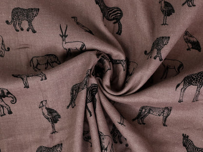 stoff-musselin-double-gauze-baumwolle-baumwollstoff-safari-lilabraun