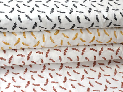 stoff-musselin-double-gauze-meterware-federn-serie