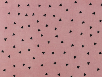 stoff-musselin-double-gauze-meterware-mini-dreiecke-altrosa