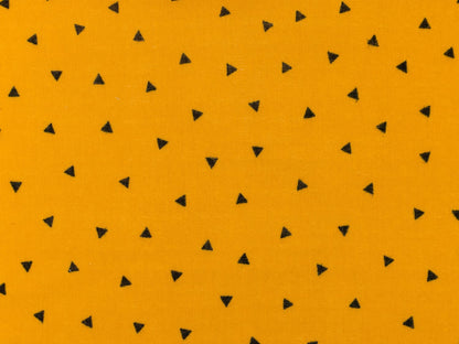 stoff-musselin-double-gauze-meterware-mini-dreiecke-senf