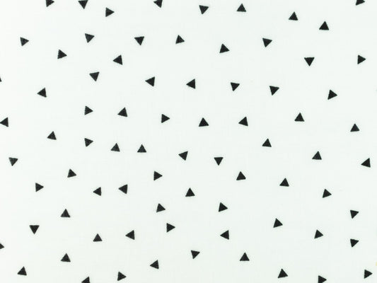 stoff-musselin-double-gauze-meterware-mini-dreiecke-weiss