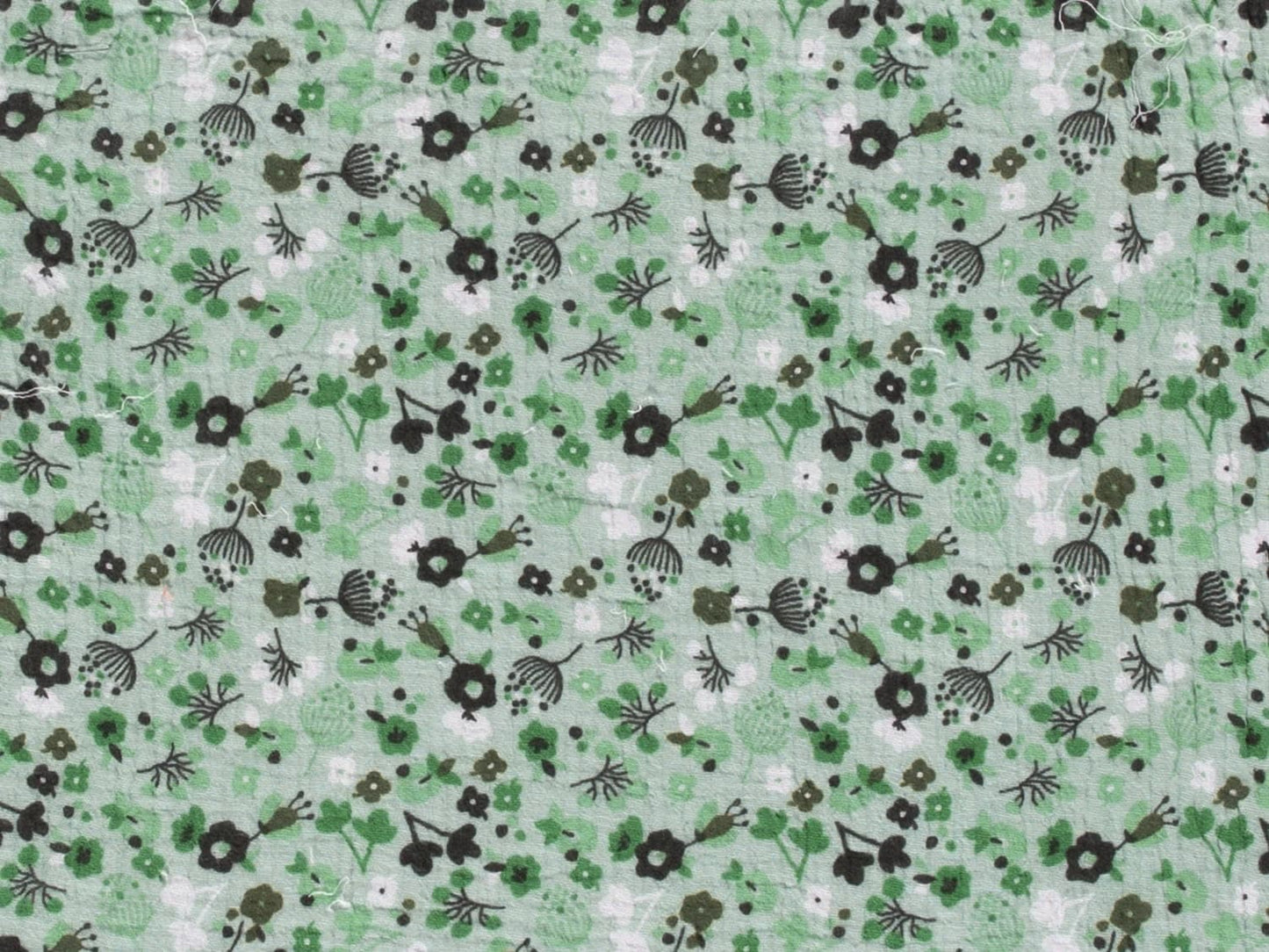 stoff-musselin-muslin-double-gauze-blume-bluemchen-fruehling-sommer-herbst-floral-flower-blumenwiese-streublumen-hellgruen
