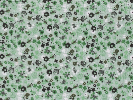 stoff-musselin-muslin-double-gauze-blume-bluemchen-fruehling-sommer-herbst-floral-flower-blumenwiese-streublumen-hellgruen