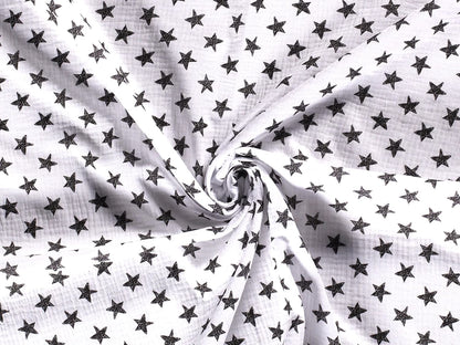stoff-musselin-muslin-double-gauze-sterne-stars-sternchen-weiss-2