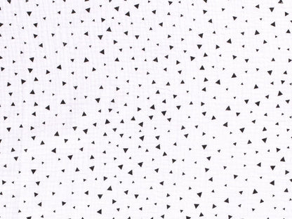 stoff-musselin-muslin-double-gauze-triangle-dreieck-geo-weiss