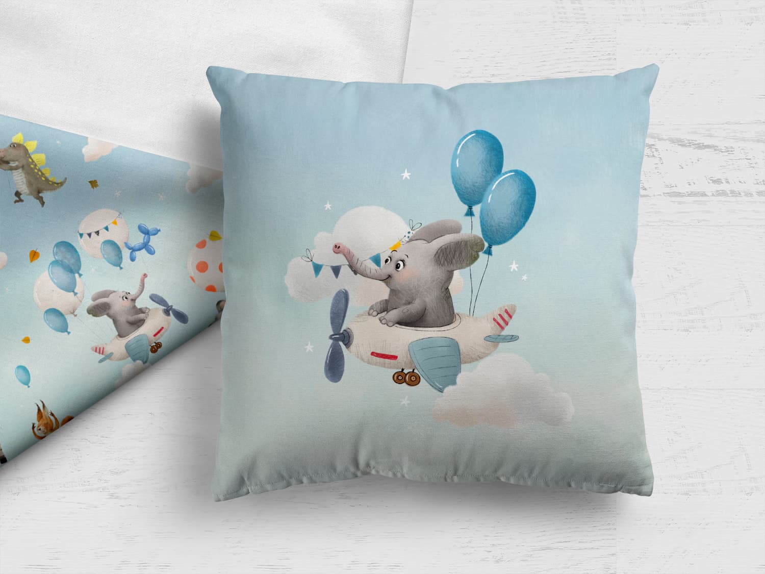stoff-panel-french-terry-sommersweat-sweat-unangeraut-decke-kissen-diy-elefant-tiere-in-der-luft-naehbeispiel