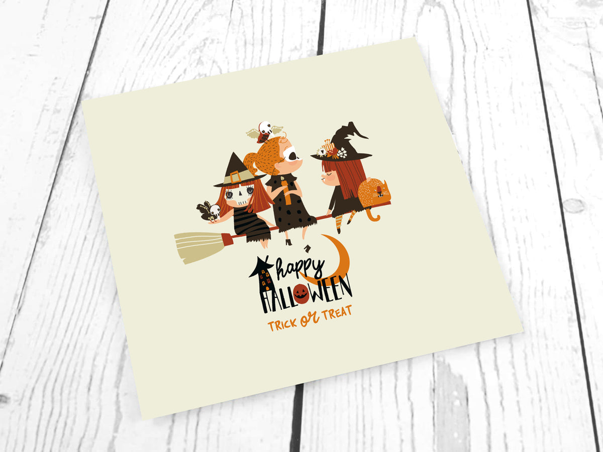 Jersey Stoff PANEL - Hexen - Happy Halloween
