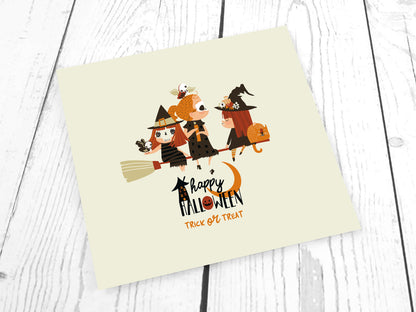 Jersey Stoff PANEL - Hexen - Happy Halloween