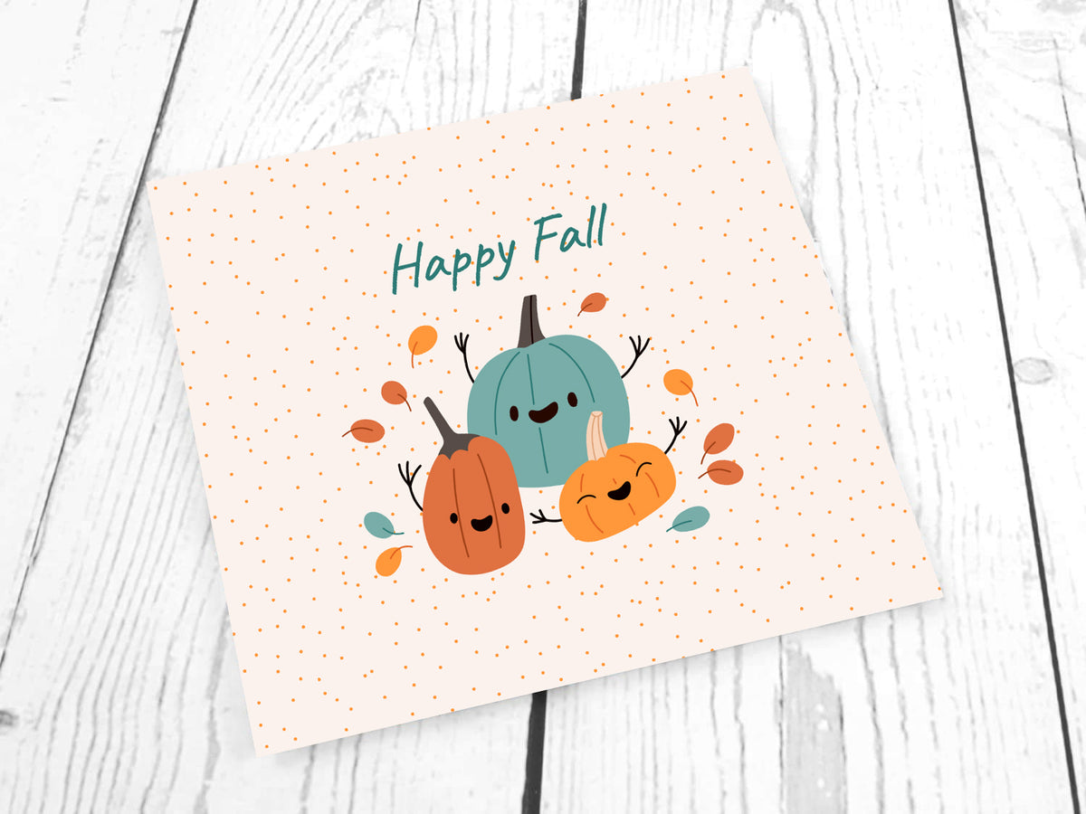 Jersey Stoff PANEL - Kürbisse - Happy Fall