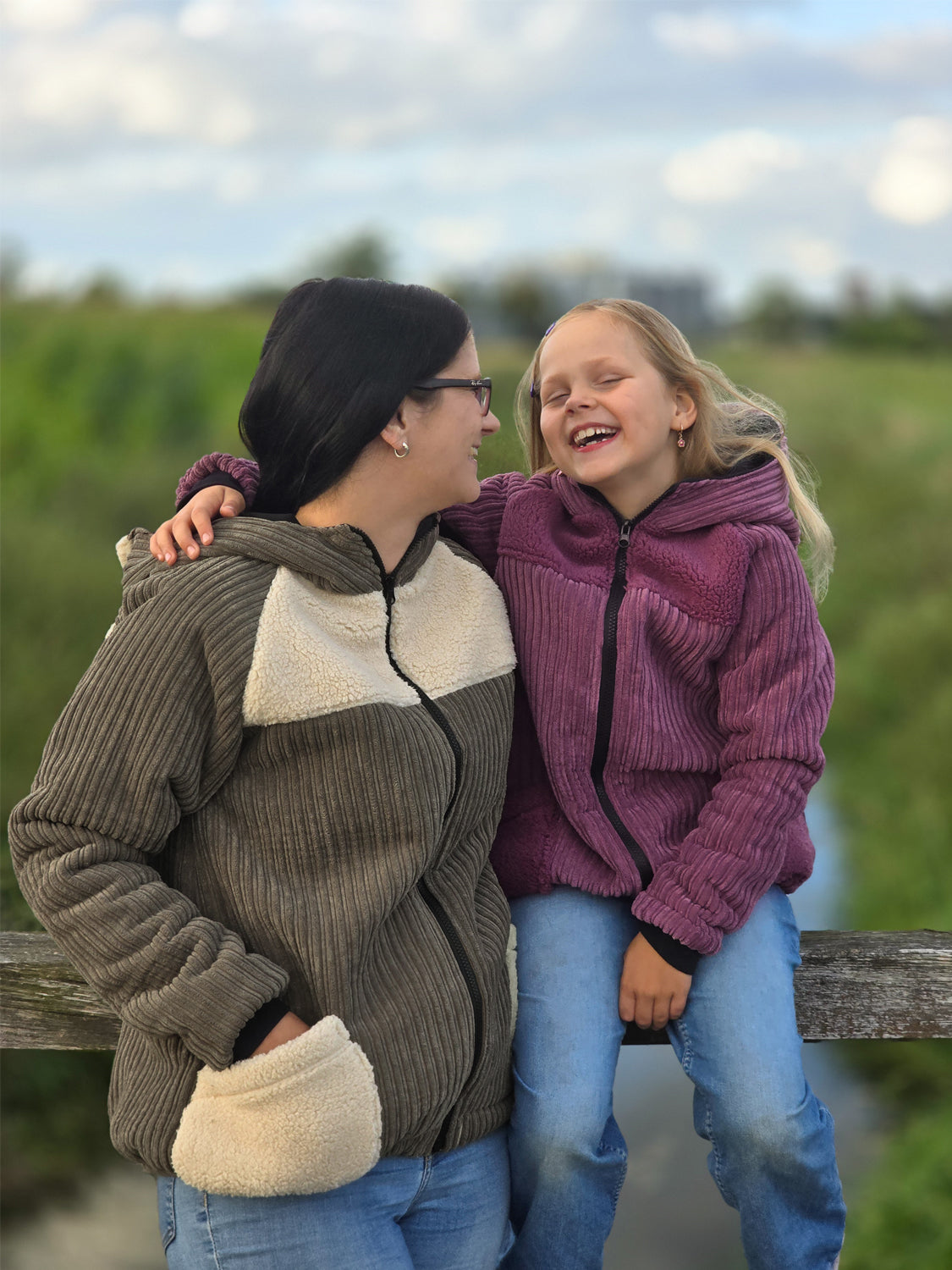 Tissu peluche double face - gris