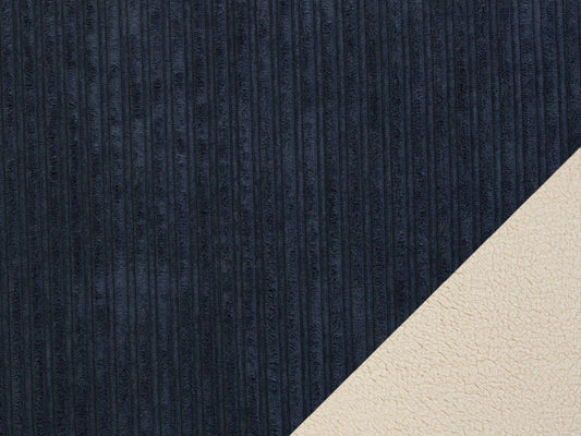 Doubleface plush fabric - grey