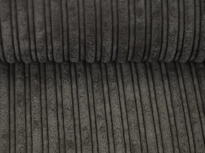 Tissu peluche double face - gris