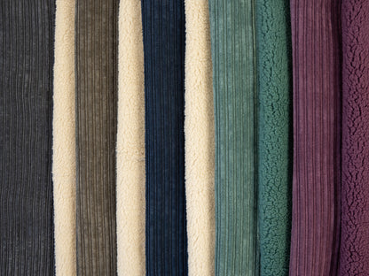 Tissu peluche double face - gris