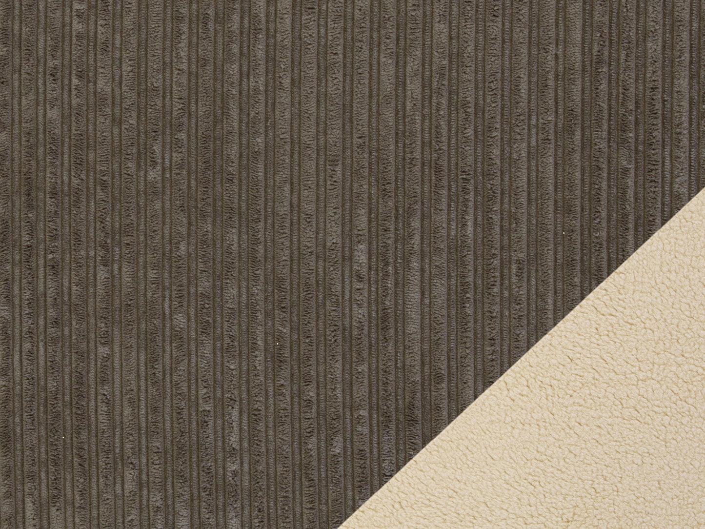 Tissu peluche double face - gris