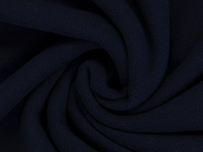 Doubleface Plüsch Stoff - marine