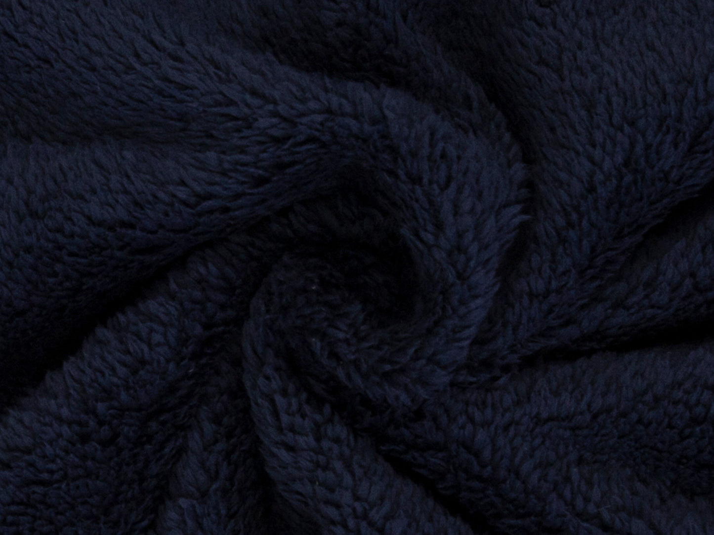 Doubleface Plüsch Stoff - marine