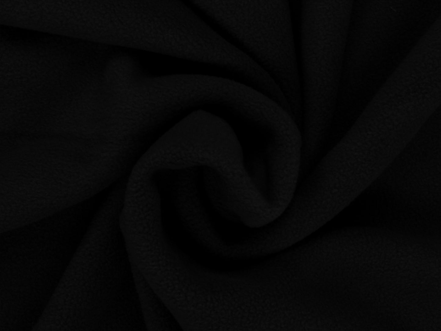 Doubleface Plüsch Stoff - schwarz