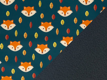 stoff-softshell-swafing-fiete-herbst-winter-fuchs-blaetter-petrol-2