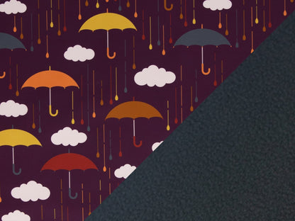 stoff-softshell-swafing-fiete-herbst-winter-regenschirm-regentropfen-regen-aubergine-2