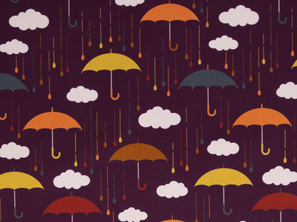 stoff-softshell-swafing-fiete-herbst-winter-regenschirm-regentropfen-regen-aubergine