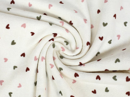 stoff-stretch-frottee-baumwolle-polyester-kleine-herzen-cremeweiss