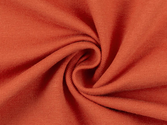 Sweat fabric - salmon, dark