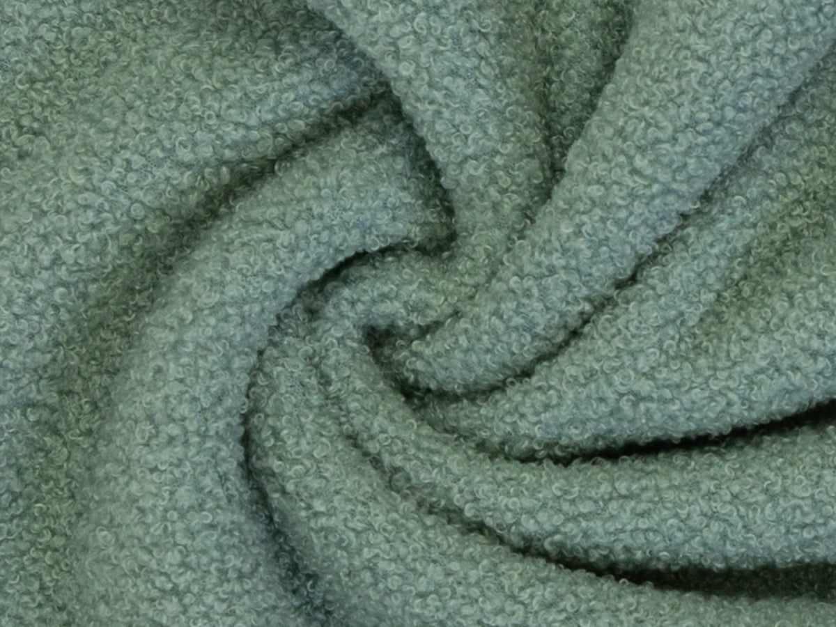Teddy Stoff - Teddyboucle-Fleece - altmint
