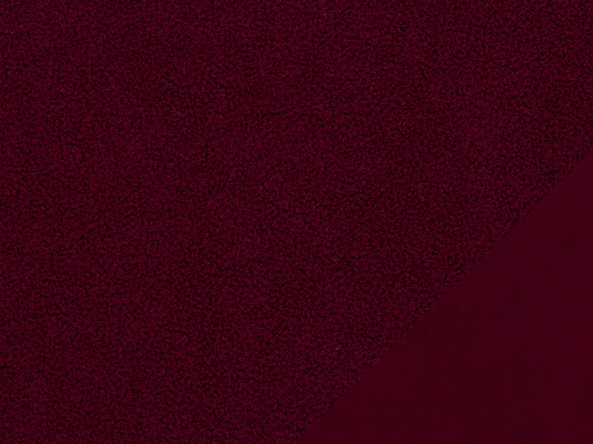 Teddy Stoff - Teddyboucle-Fleece - bordeaux